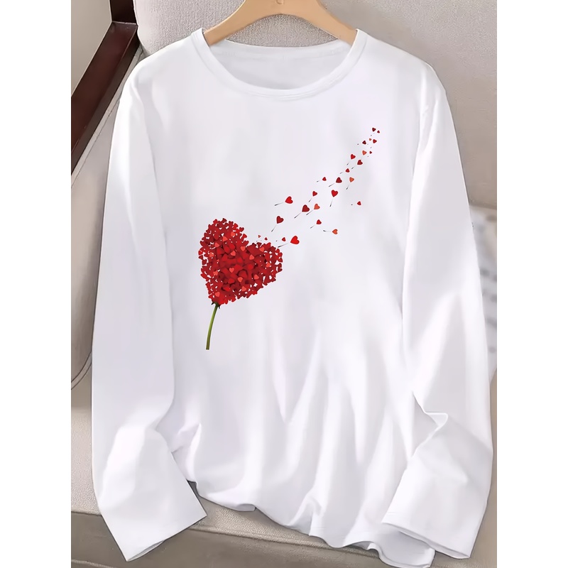 Blouse Off Shoulder - 女性向けの、ゆったりとしたシルエットの長袖Tシャツ。文字プリントが特徴。 曲線美を引き立てる、着心地の良いトップス。これはマストバイアイテムです。