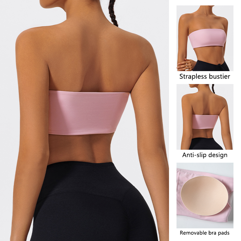 ストラップレススポーツブラ ジムクロップトップ レディース  - Crop Top Crochet のレビューと価格